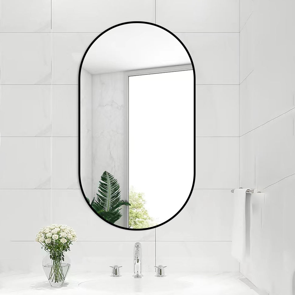 Oval Sleek Silhouette Mirror