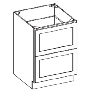 2-Drawer Base Cabinet