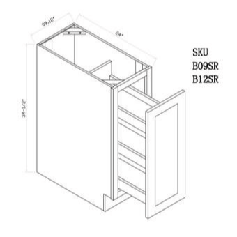 Spice Rack Base Cabinet