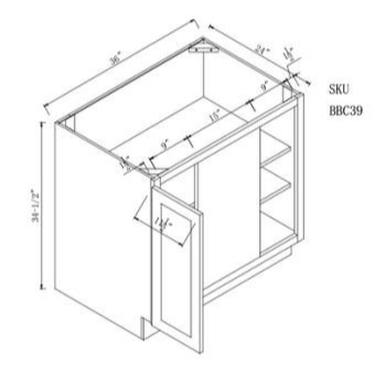 Blind Corner Base Cabinet