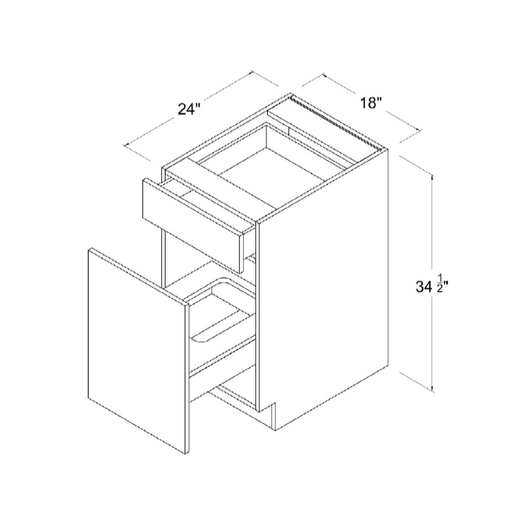 Base Waste Basket Cabinet