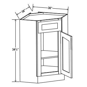 Corner Sink Base