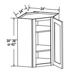 Wall Diagonal Corner Cabinet