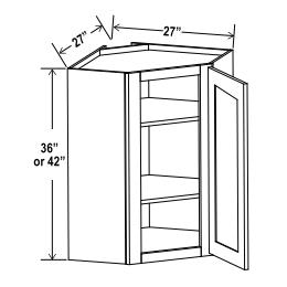 Wall Diagonal Corner Cabinet