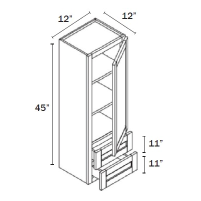 Vanity Countertop Linen Cabinet