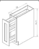 Spice Rack Base Cabinet