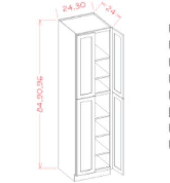 Double Door Pantry Cabinet