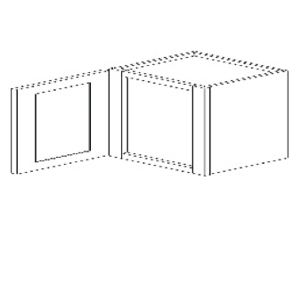 Single Door Bridge Wall Cabinet