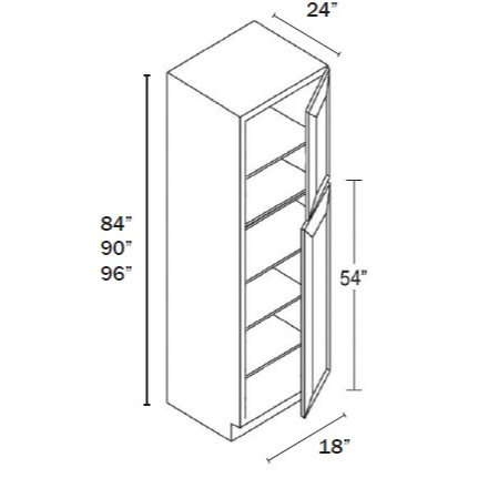 Single Door Pantry Cabinet