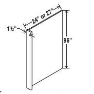 Refrigerator End Panel Veneer