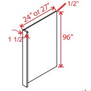 Refrigerator End Panel Veneer