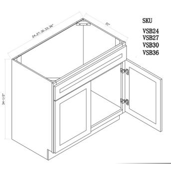 Vanity Sink Base Cabinet