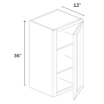 36''H Wall Cabinet Single Door