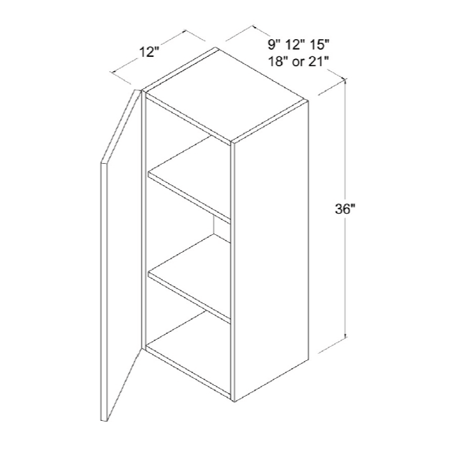 36''H Wall Cabinet