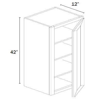 42''H Wall Cabinet Single Door