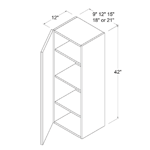 42''H Wall Cabinet