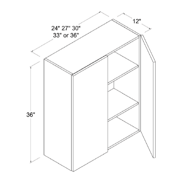 36''H Wall Cabinet