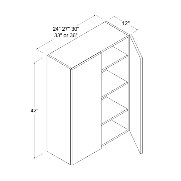 42''H Wall Cabinet