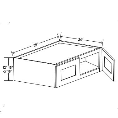15''H-Wall Refrigerator Cabinet
