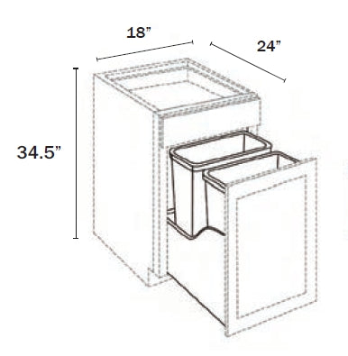 Base Trash Cabinet