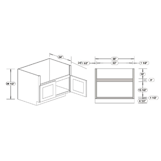 Farm House Sink Base Cabinet